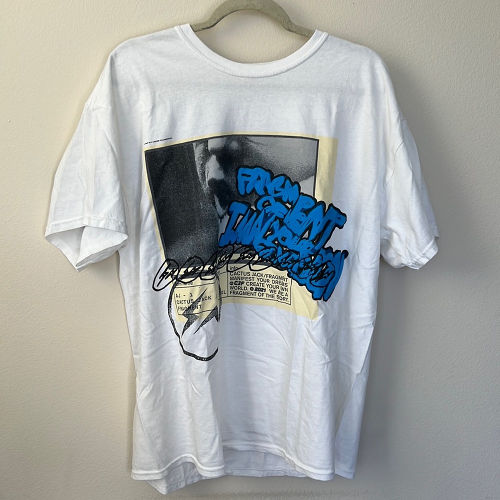 Cactus Jack by Travis Scott Collab with Fragment Design T Shirt Large / New